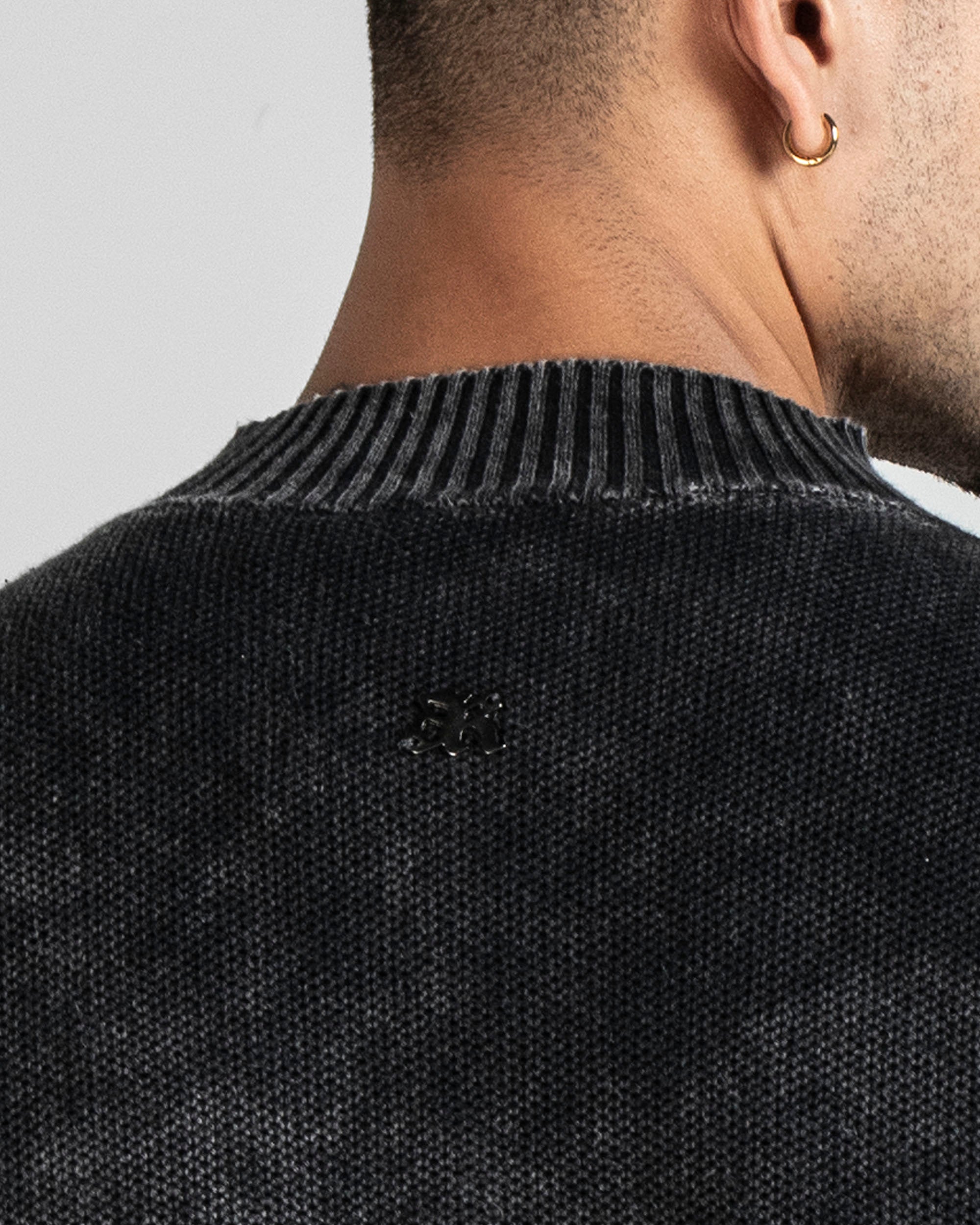 Knit Sweater Negro
