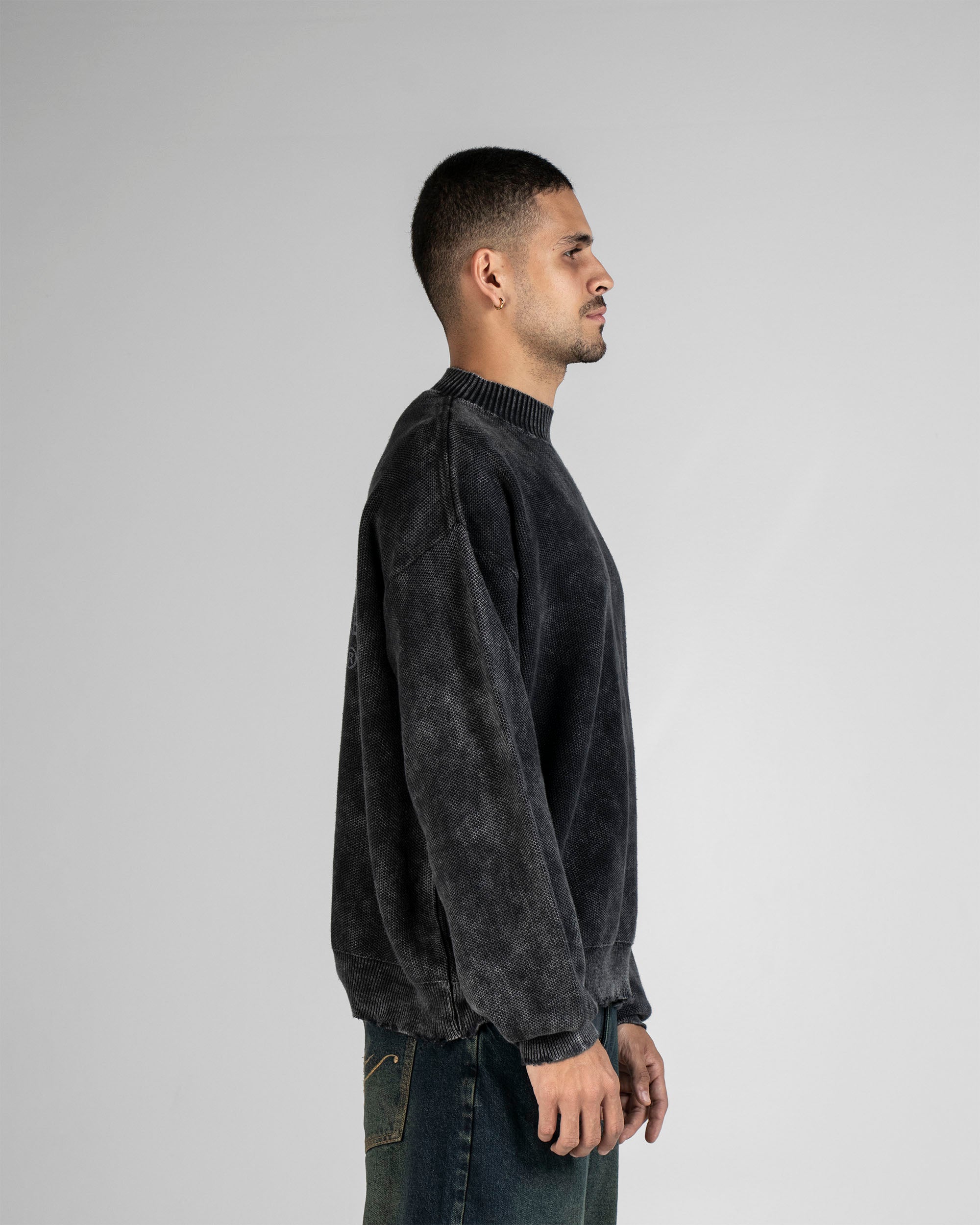 Knit Sweater Negro