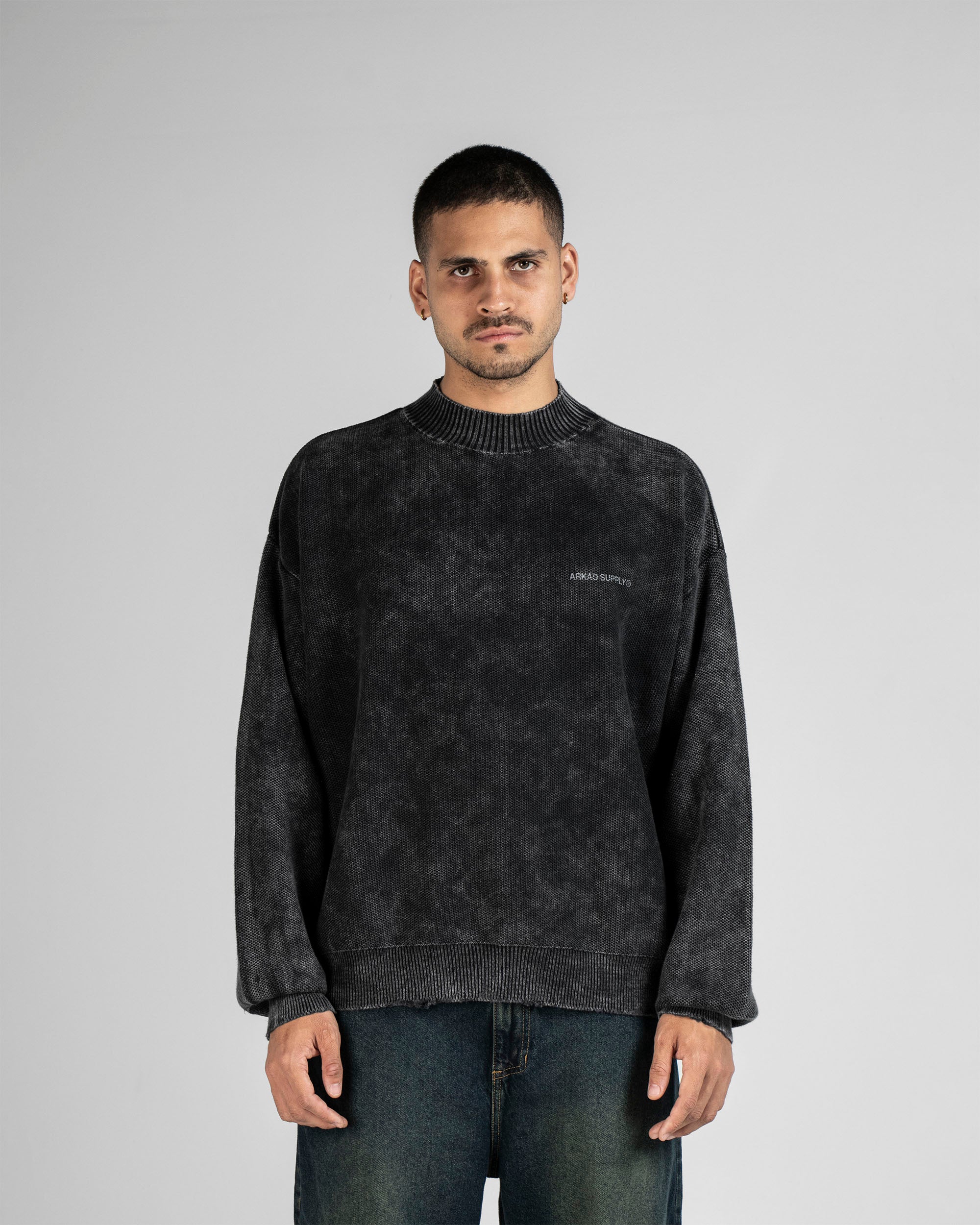 Knit Sweater Negro