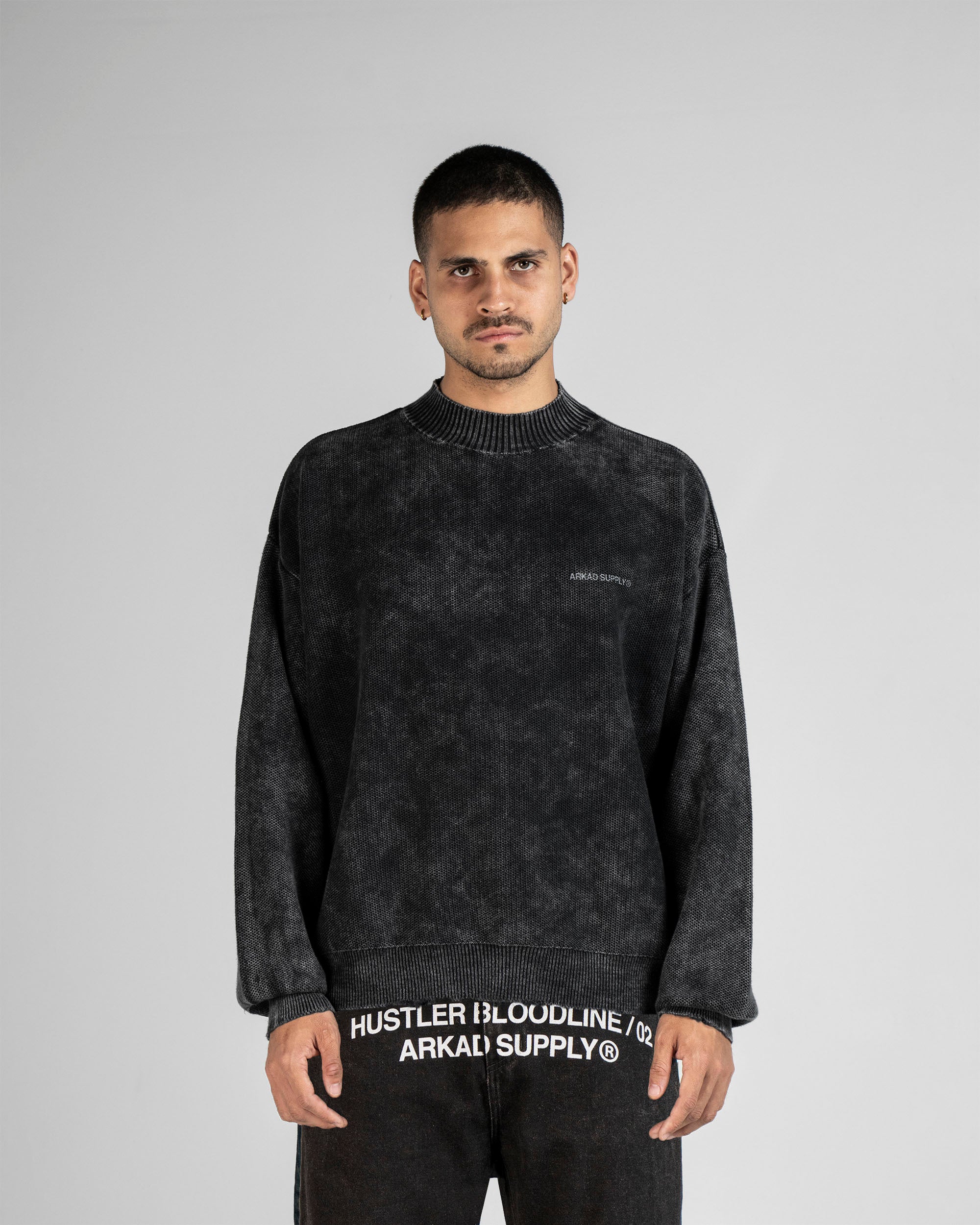Knit Sweater Negro