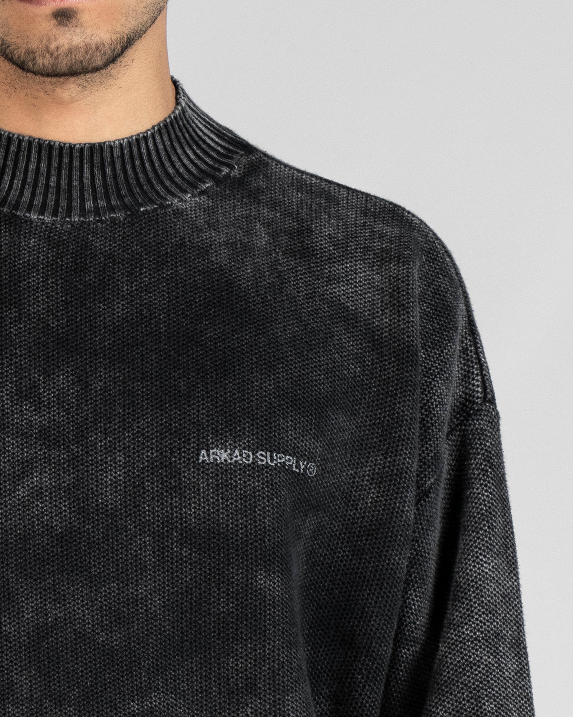 Knit Sweater Negro