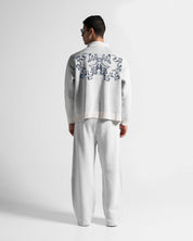 Knit Pant Blanco Con Azul