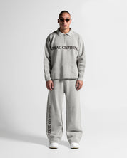 Knit Pant Gris Con Cafe