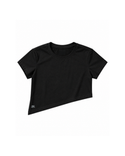 Asymmetric Baby Tee Negra