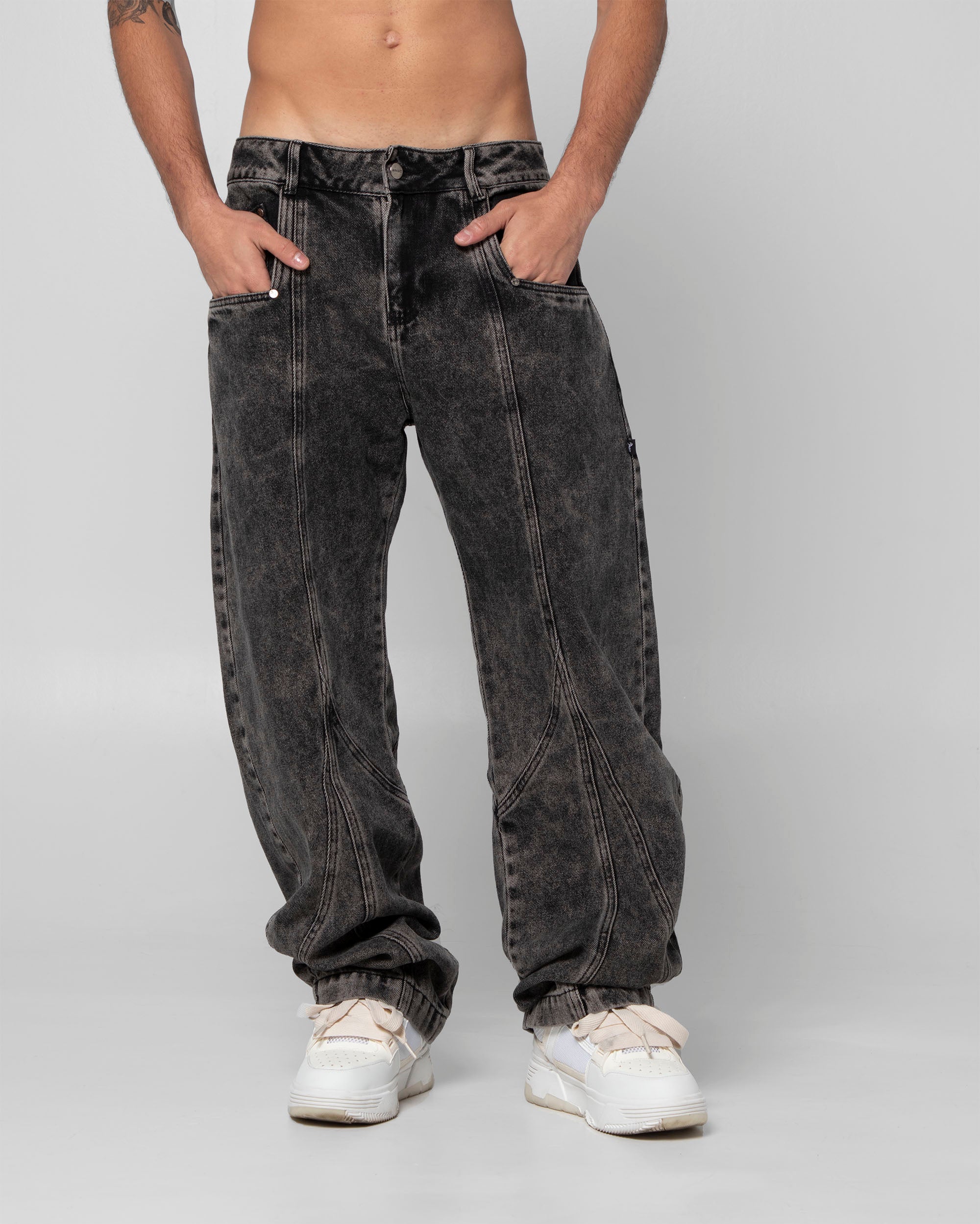 Denim Pant Negro Dirty